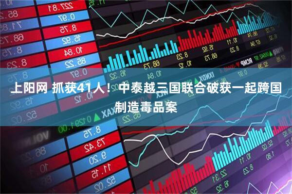 上阳网 抓获41人！中泰越三国联合破获一起跨国制造毒品案